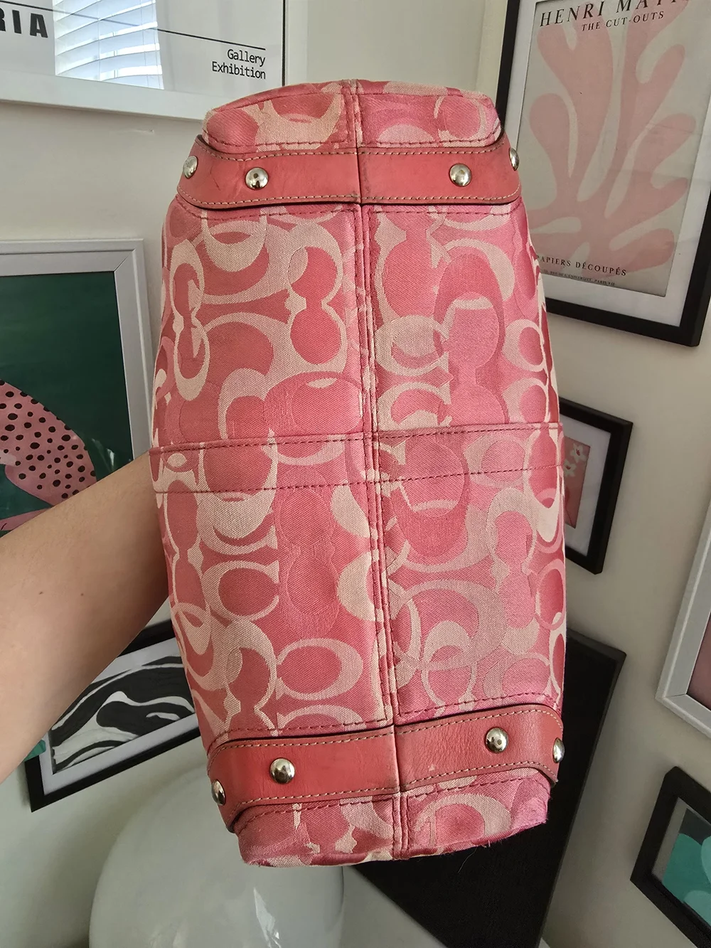 Y2k Pink Coach Carly Optics W/Cherry Charm